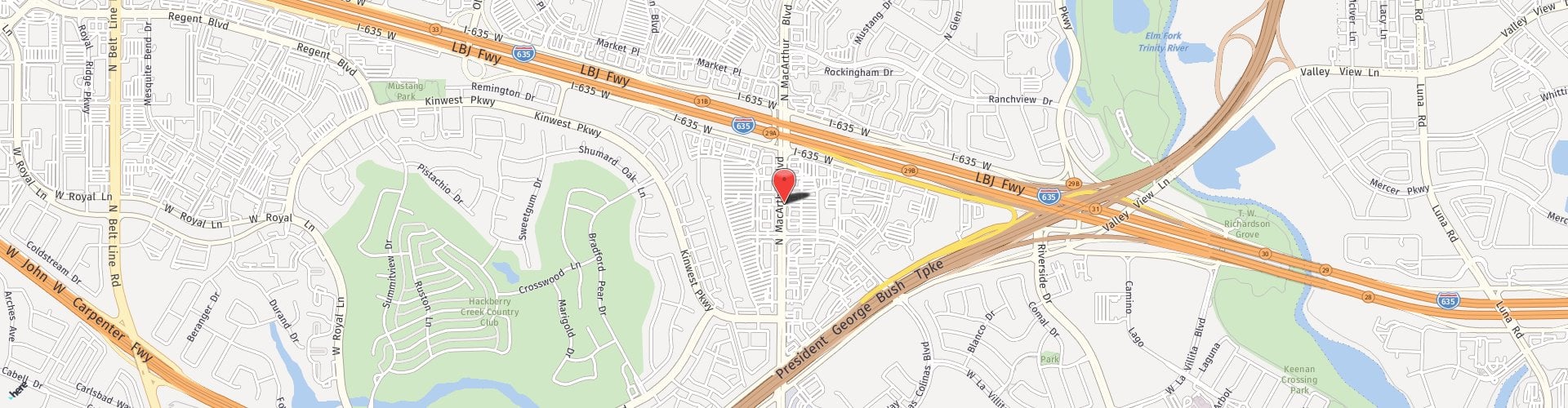 Location Map: 7750 North MacArthur Boulevard Irving, TX 75063